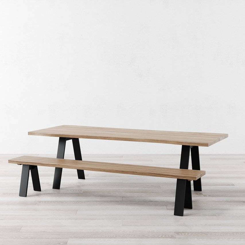 Trent Natural Ash Matt Black
